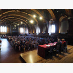<p>2 July – Sala dei Notari, Palazzo dei Priori, Perugia – During the interview with Sir Simon Schama</p><br />

